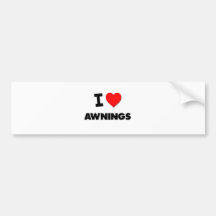 I Heart Awnings Bumper Stickers
