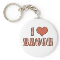 I Heart Bacon Keychain 001