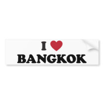 I Heart Bangkok Thailand Bumper Stickers