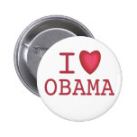 I Heart Barack Obama Button