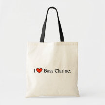 I heart Bass Clarinet Bags