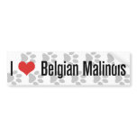 I (heart) Belgian Malinois bumper stickers