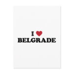 I Heart Belgrade Serbia Postcards