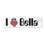 I Heart Bella Alien bumper stickers