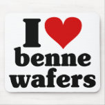 I Heart Benne Wafers mousepads
