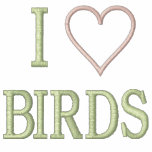 I Heart Birds Embroidered Hoodie