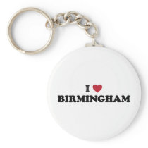 I Heart Birmingham England Key Chain