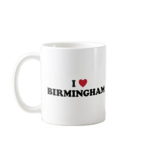 I Heart Birmingham England Mugs