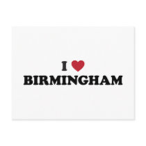 I Heart Birmingham England Postcards