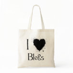 I Heart Blogs Tote bags
