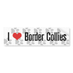 I (heart) Border Collies bumper stickers