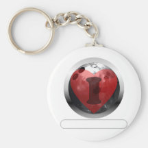 I heart Bowling- add your words Key Chains
