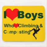 I heart boys who heart climbing and composting mousepads