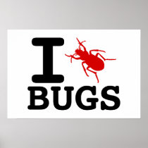 I heart Bugs Posters