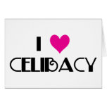 I Heart Celibacy cards