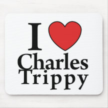 I Heart Charles Trippy Mouse Pads