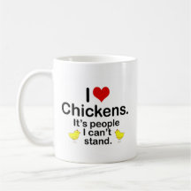 I (Heart) Chickens Coffee Mugs
