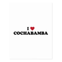 i Heart Cochabamba Bolivia Post Cards