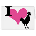 I Heart Cock Greeting Card