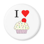 I heart Cupcakes magnets