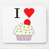 I heart Cupcakes Mouse Pads