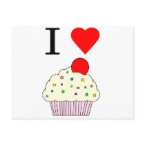 I heart Cupcakes Post Card