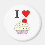 I heart Cupcakes Refrigerator Magnet