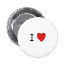 I Heart Customise Here Pinback Button