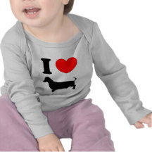 I Heart Dachshund T Shirts