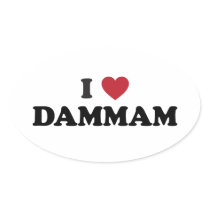 I Heart Dammam Saudi Arabia Sticker