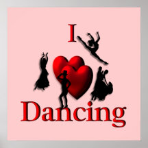 I Heart Dancing Poster
