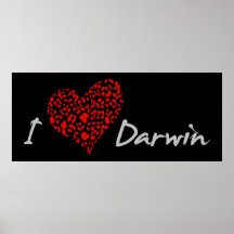 I Heart Darwin Poster