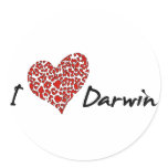 I Heart Darwin Stickers