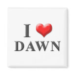 I Heart Dawn Magnet 001