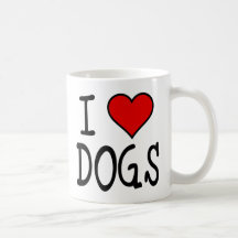 I Heart Dogs Coffee Mug