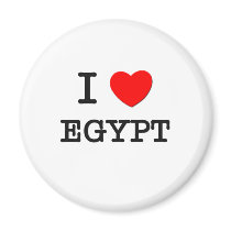 I HEART EGYPT magnets
