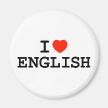I Heart English Magnet
