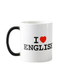 I Heart English mugs