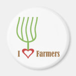 I Heart Farmers Magnet