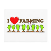 I Heart Farming Postcards