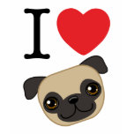 I Heart Fawn Pugs t-shirts