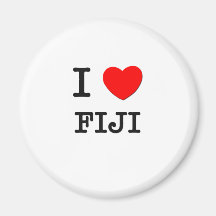 I HEART FIJI REFRIGERATOR MAGNET