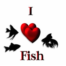 I Heart Fish Acrylic Cut Outs