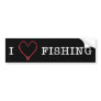 I [Heart] Fishing Bumper Sticker DARK