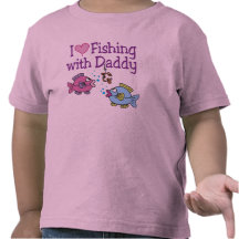 I Heart Fishing With Daddy Tee Shirts
