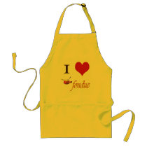 i heart fondue apron