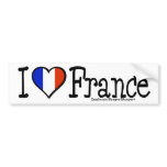I HEART FRANCE bumper stickers