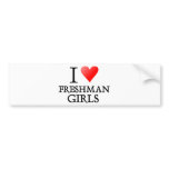 I heart freshman girls bumper stickers