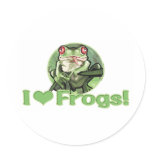 I Heart Frogs Sticker