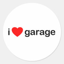 I Heart Garage Sticker